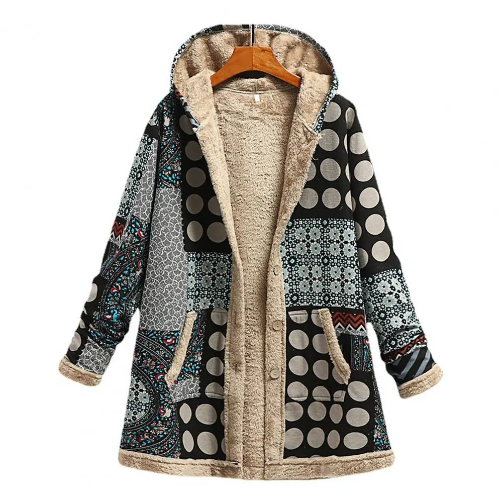 Drune | Dicke, bedruckte Kaschmir-Jacke
