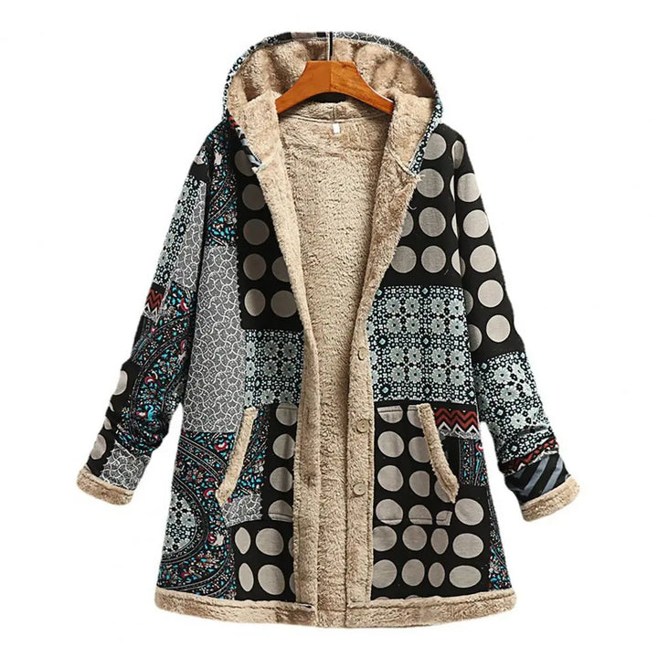 Drune | Dicke, bedruckte Kaschmir-Jacke