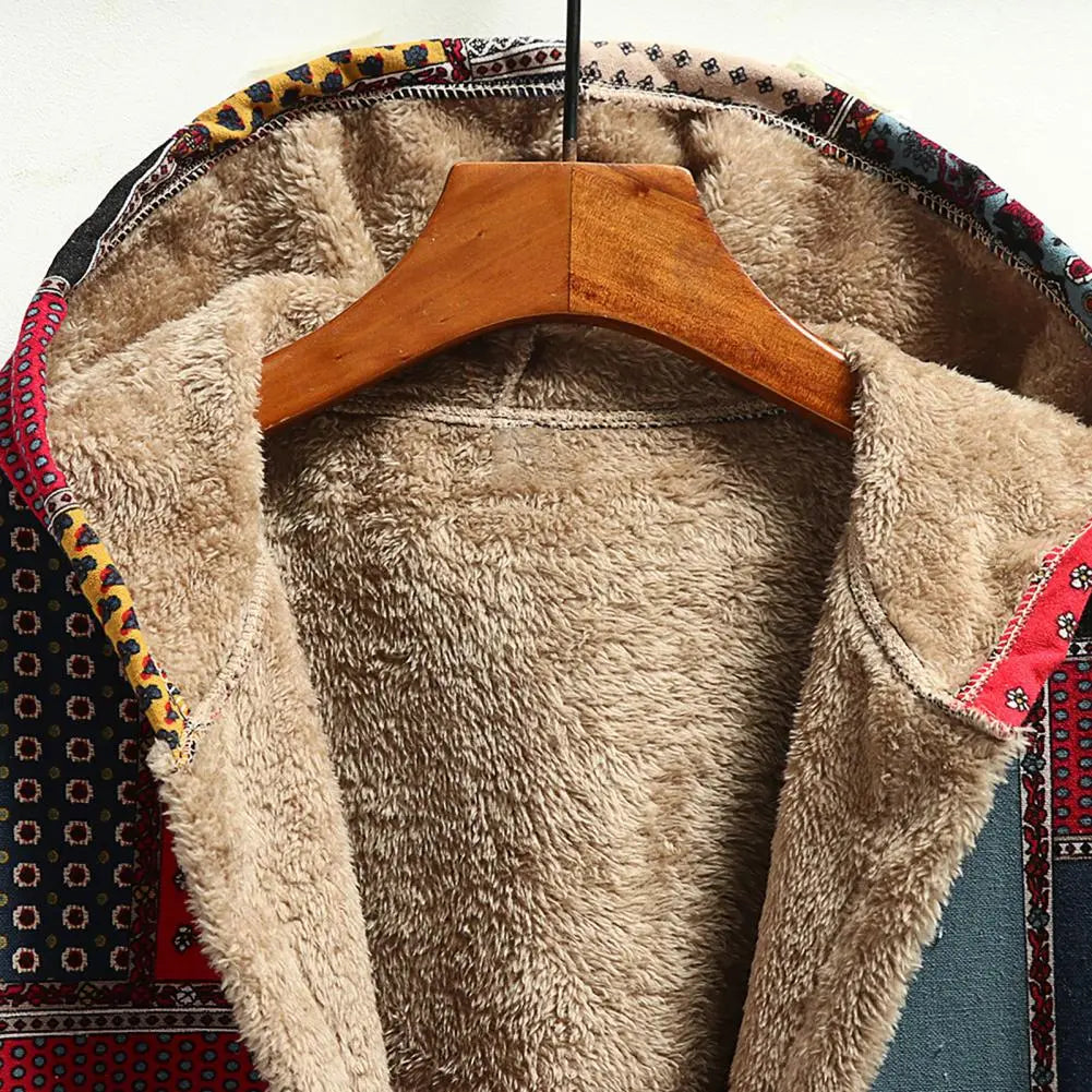 Drune | Dicke, bedruckte Kaschmir-Jacke