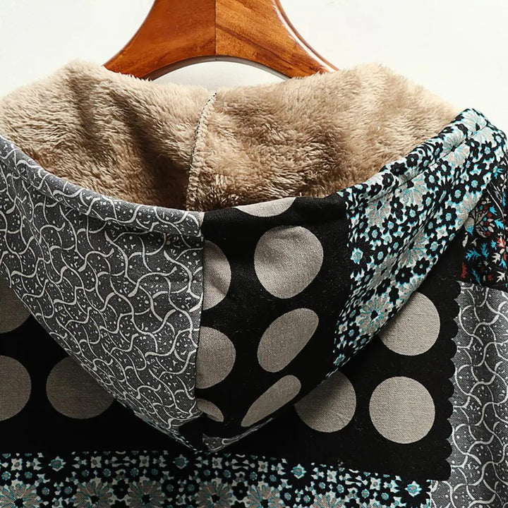 Drune | Dicke, bedruckte Kaschmir-Jacke