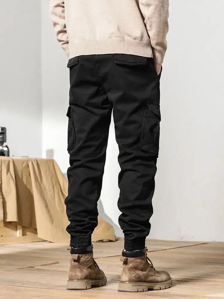 Drune | Winter Cargo-Hose für Herren mit Fleece-Futter - Slim Fit & elastischer Bund
