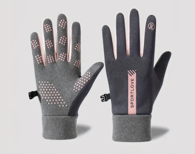 Drune | Winterhandschuhe für Herren und Damen - Mikrosilikon-Griff, Touchscreen-Steuerungen
