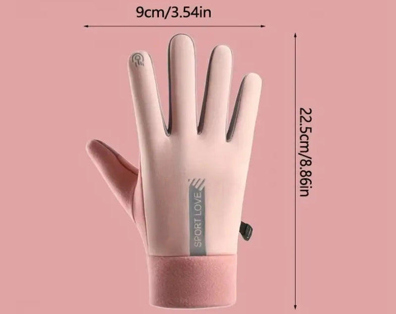Drune | Winterhandschuhe für Herren und Damen - Mikrosilikon-Griff, Touchscreen-Steuerungen