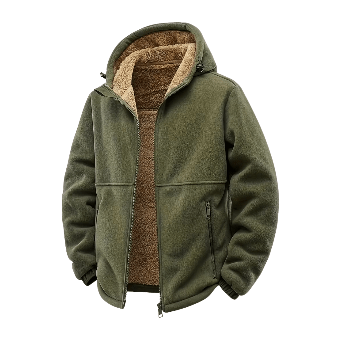 Drune | Winterjacke für Herren, mit Kapuze, Fleece gefüttert - Winter