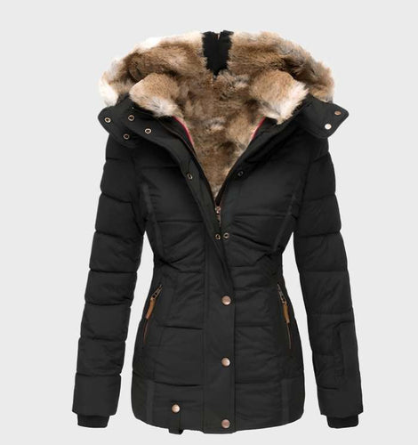 Drune | Winterjacke für Frauen, Slim Fit mit Kapuze - Wasserabweisend