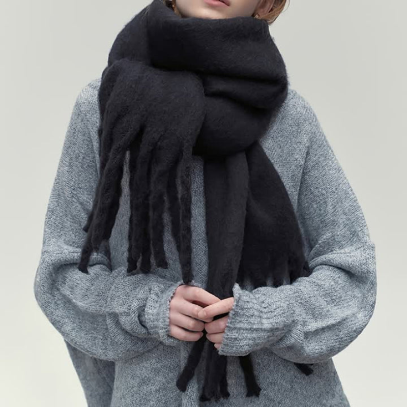 Drune | Winter Schal für Frauen - Gestricktes Klassisches Design
