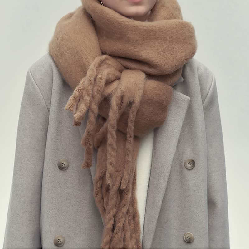 Drune | Winter Schal für Frauen - Gestricktes Klassisches Design