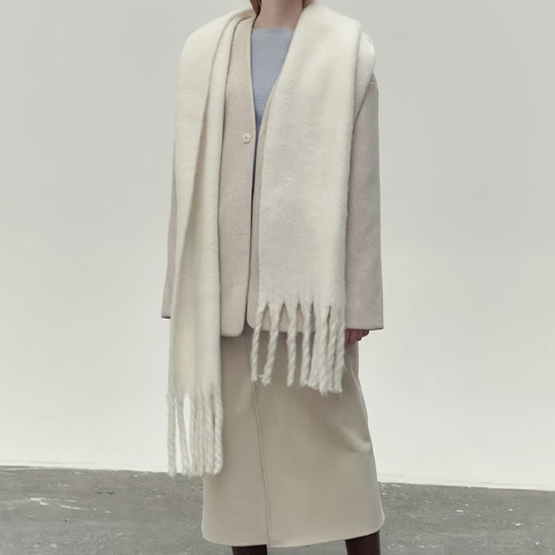 Drune | Winter Schal für Frauen - Gestricktes Klassisches Design