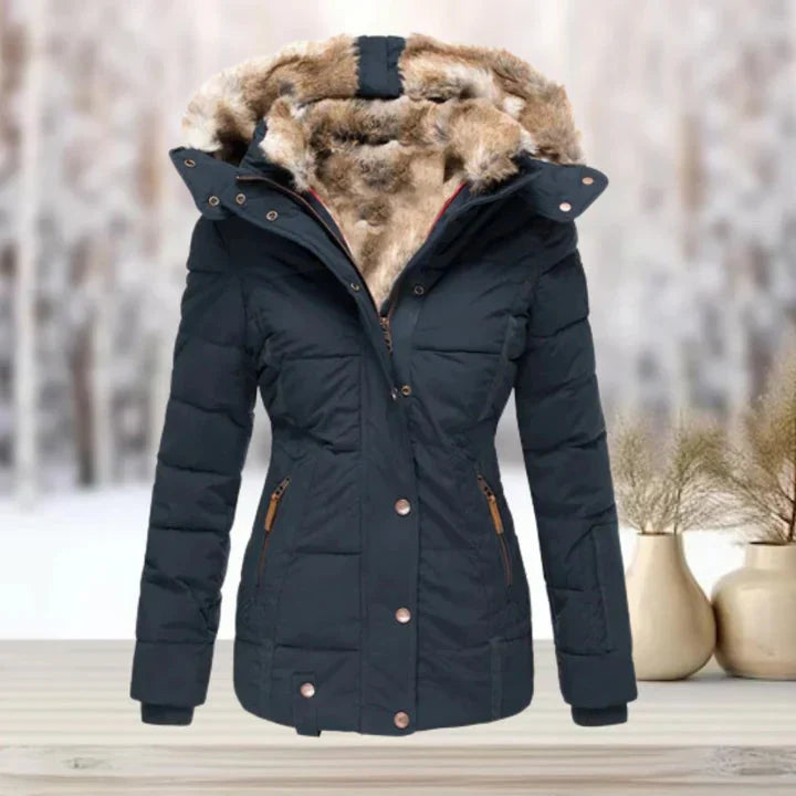 Drune | Pelz | Kapuze | Pufferjacke | Damenjacke