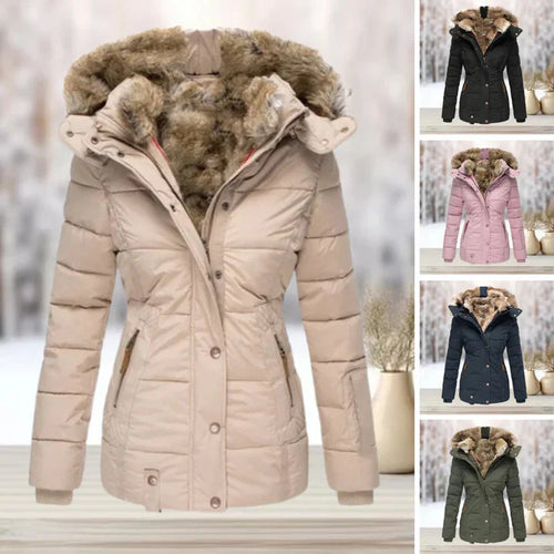 Drune | Pelz | Kapuze | Pufferjacke | Damenjacke