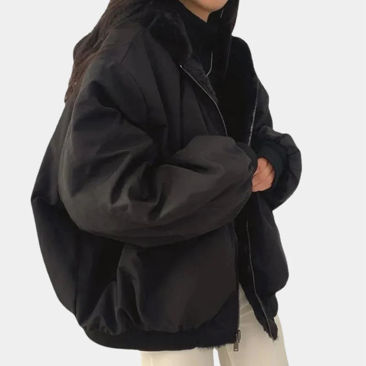 Drune | Kapuze Pelzgefüttert Extra Große Jacke Winterjacken und Mäntel für Damen