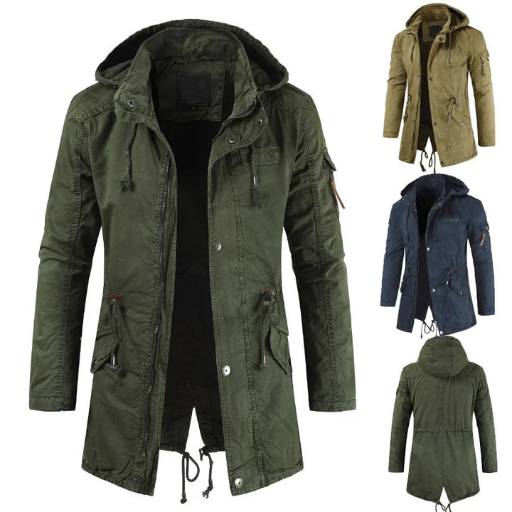 Drune | Herren Parka Fleece - Bequemer Windbreaker