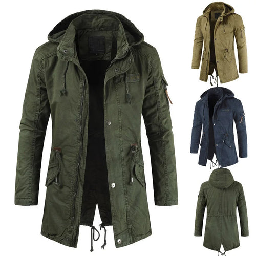 Drune | Herren Parka Fleece - Bequemer Windbreaker