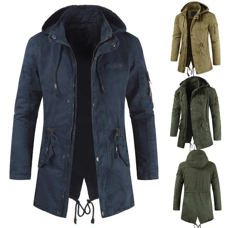 Drune | Herren Parka Fleece - Bequemer Windbreaker