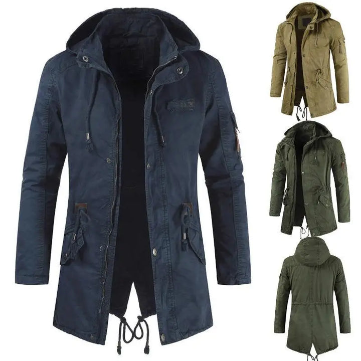 Drune | Herren Parka Fleece - Bequemer Windbreaker