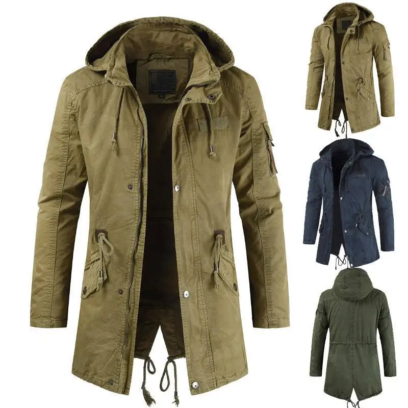 Drune | Herren Parka Fleece - Bequemer Windbreaker