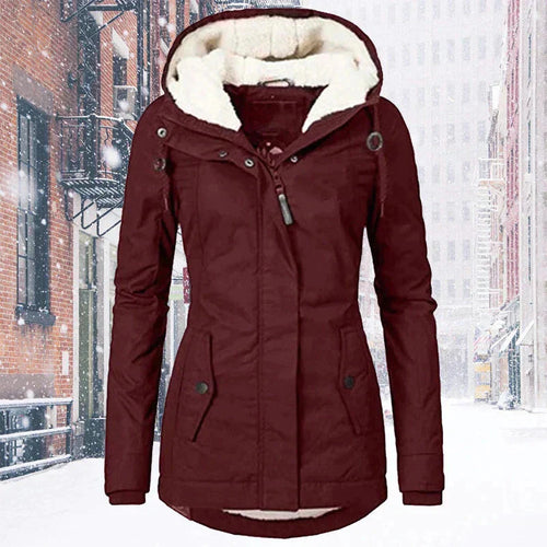 Drune | Kapuze | Reißverschluss | Winterjacke | Damenjacke