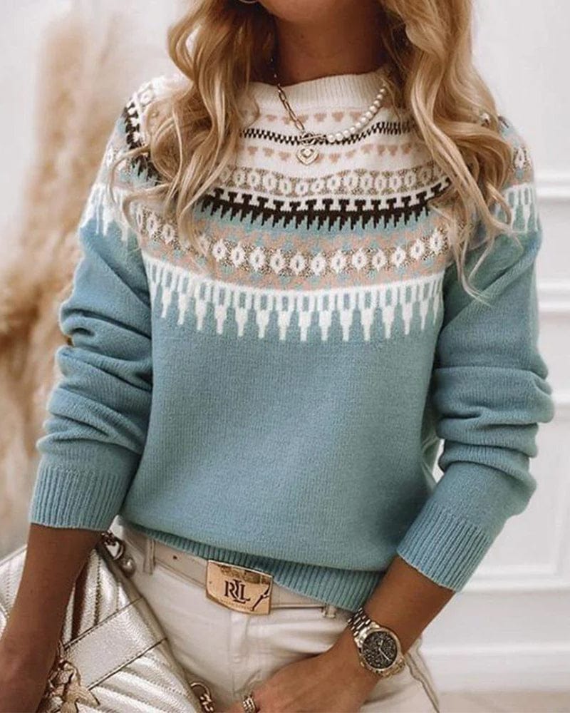 Drune | Damen Winterpullover mit Muster