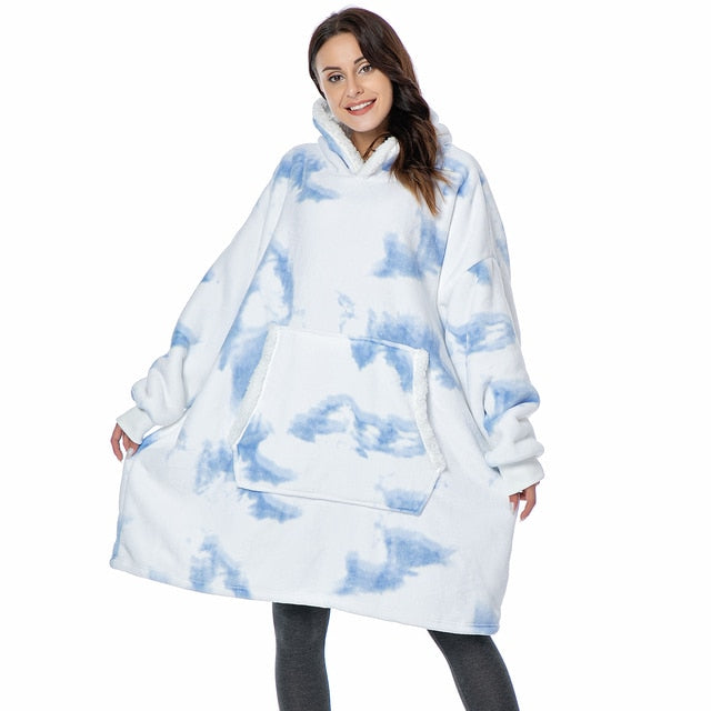 Drune | Weiches Kapuzenpullover-decke Polyester Bequem und Warm