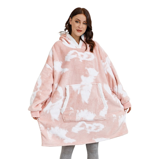 Drune | Weiches Kapuzenpullover-decke Polyester Bequem und Warm