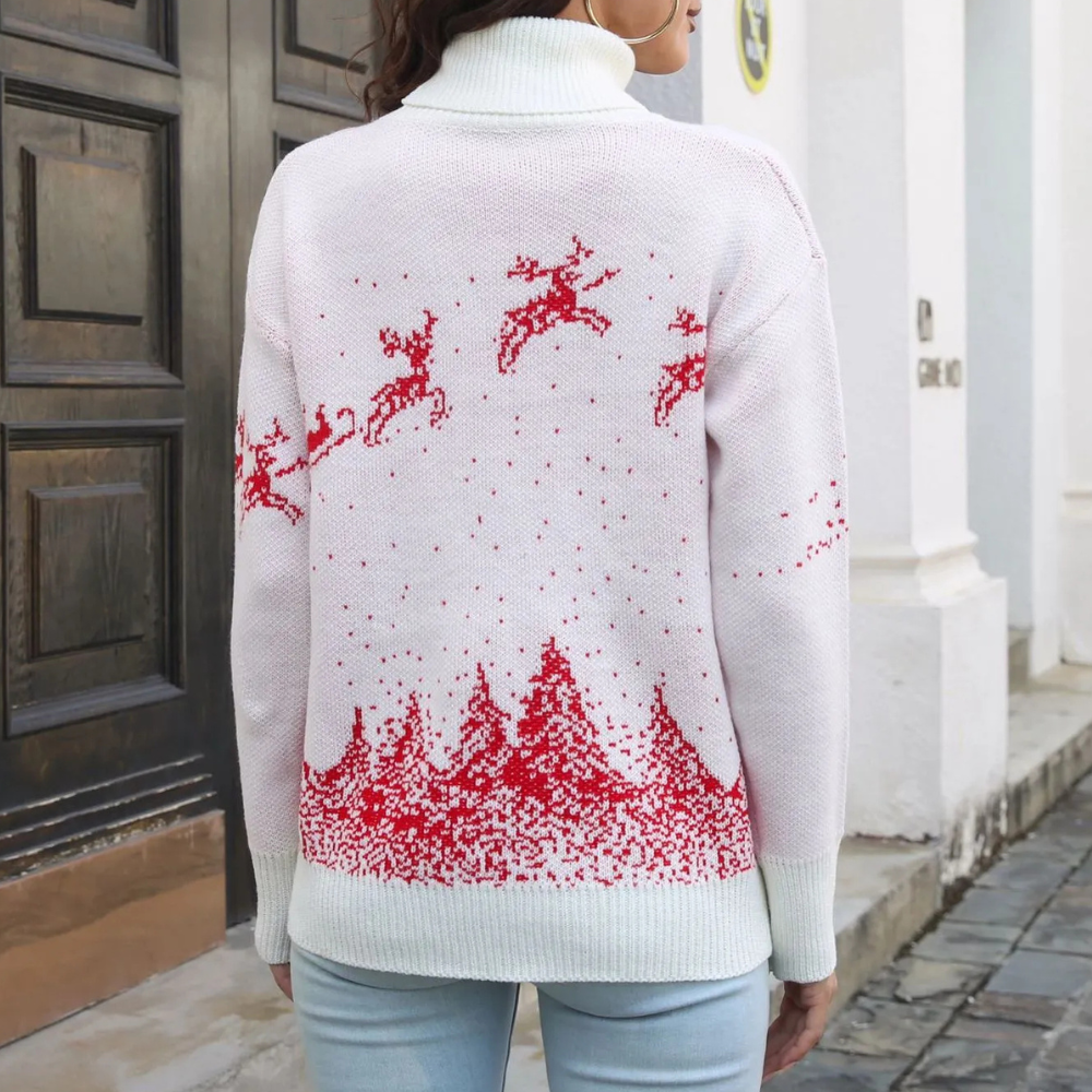 Drune | Weihnachtspullover Damen - Falscher Weihnachtspullover - Bequemer Schnitt