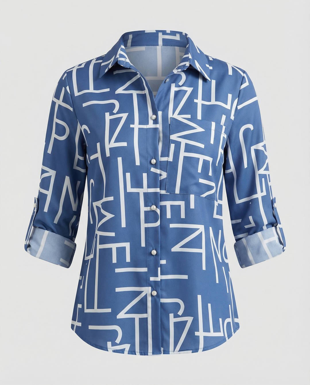 Drune | Bluse mit Umlegekragen