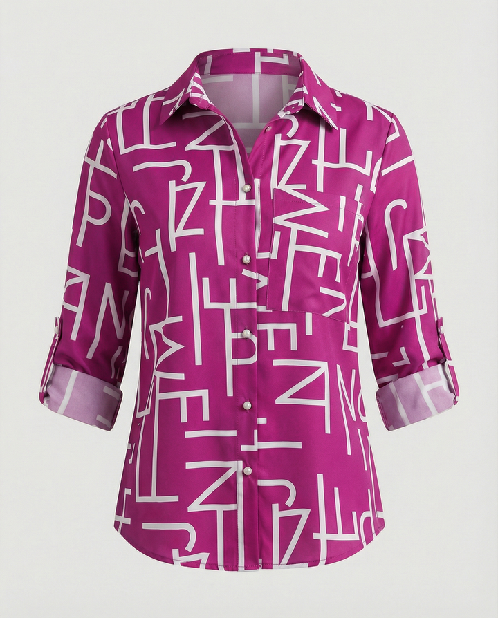 Drune | Bluse mit Umlegekragen