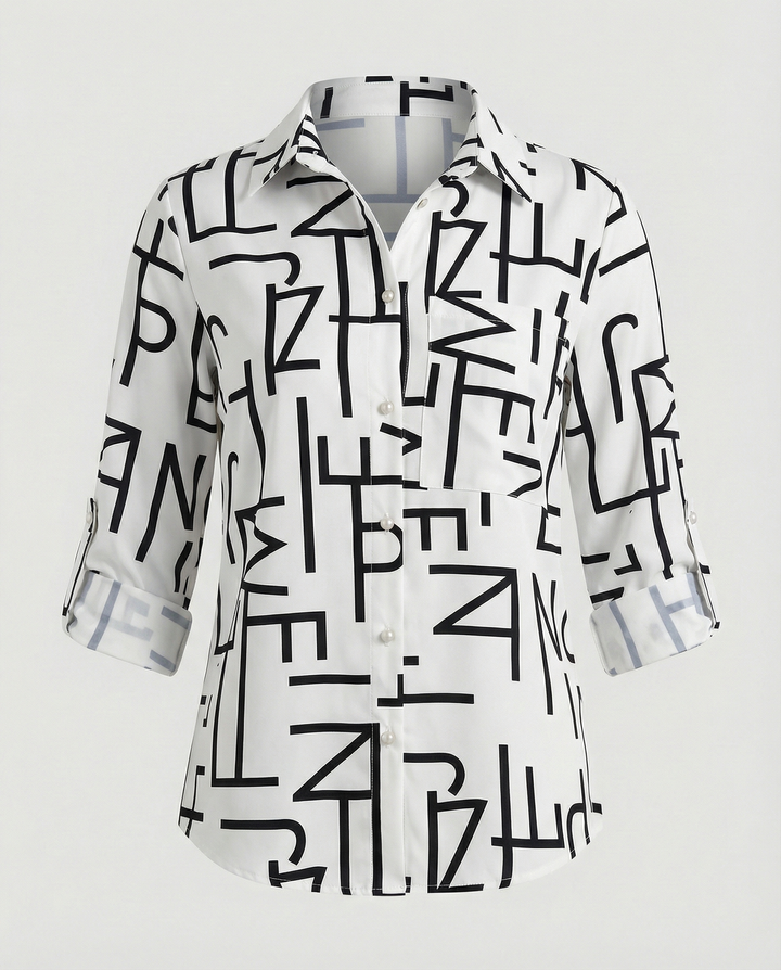 Drune | Bluse mit Umlegekragen