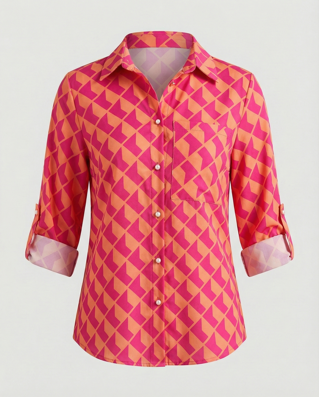Drune | Bluse mit Umlegekragen