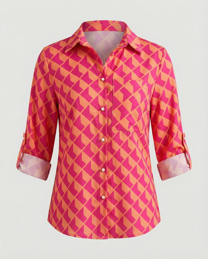 Drune | Bluse mit Umlegekragen