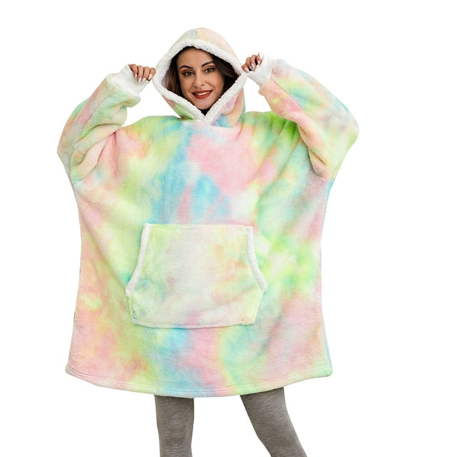 Drune | Weiches Kapuzenpullover-decke Polyester Bequem und Warm