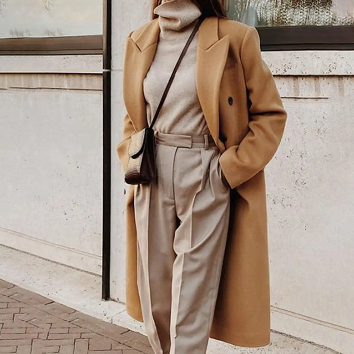 Drune | Damen Trenchcoat mit Doppelter Knopfleiste