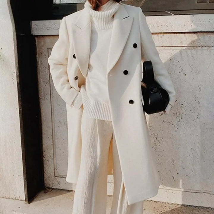 Drune | Doppelreihiger Trenchcoat für Damen Reverskragen