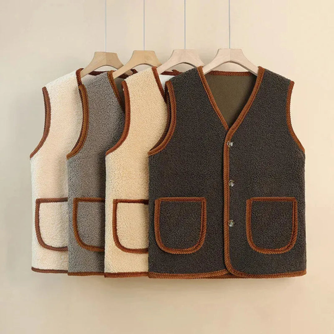 Drune | Wollblende Sherpa-Weste Damen