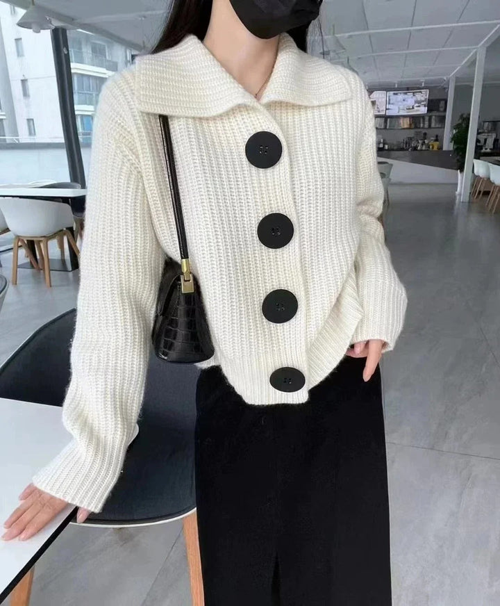 Drune | Damenpullover mit Knopfkragen