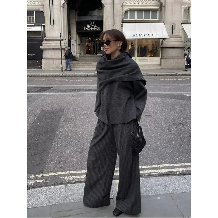 Drune | Kurz Herbst Jacke mit Schal Damenjacken