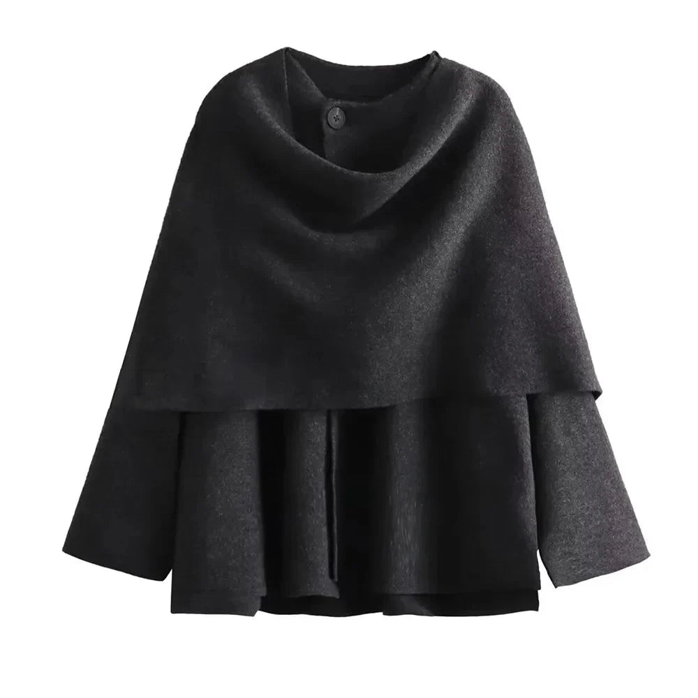 Drune | Kurz Herbst Jacke mit Schal Damenjacken