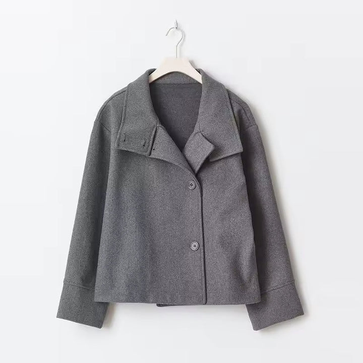 Drune | Damen Kurzer Übergröße Trenchcoat für Den Herbst