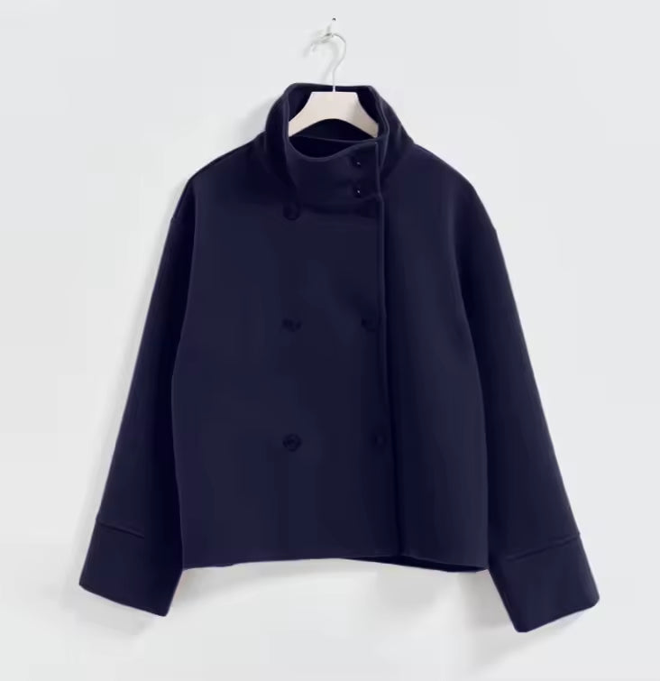 Drune | Damen Kurzer Übergröße Trenchcoat für Den Herbst