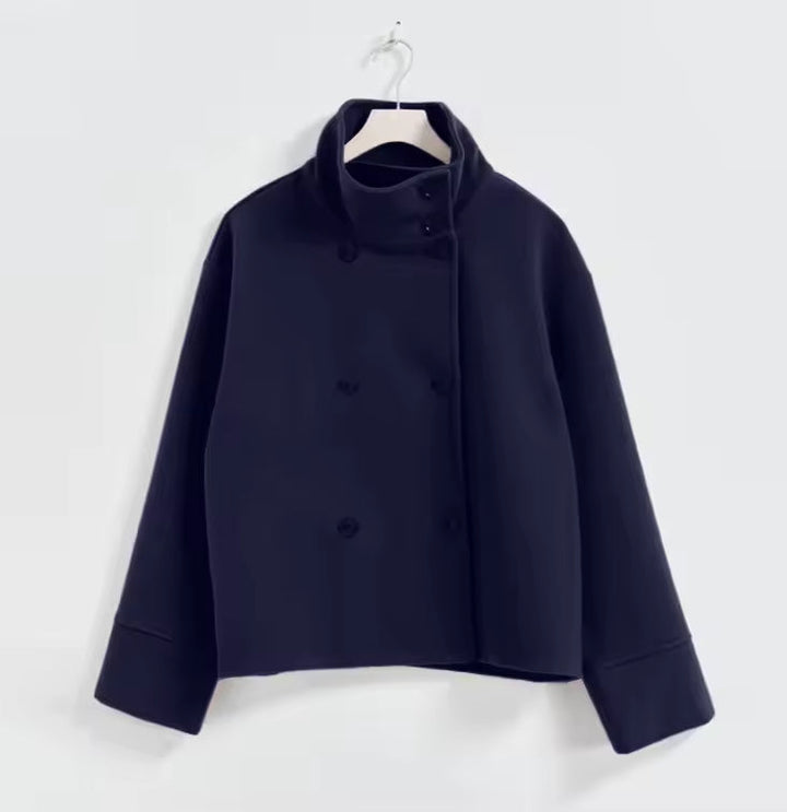 Drune | Damen Kurzer Übergröße Trenchcoat für Den Herbst