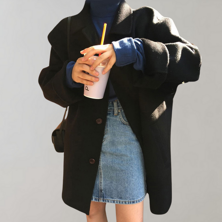 Drune | Wolltrenchcoat mit Lockerer Passform für Damen