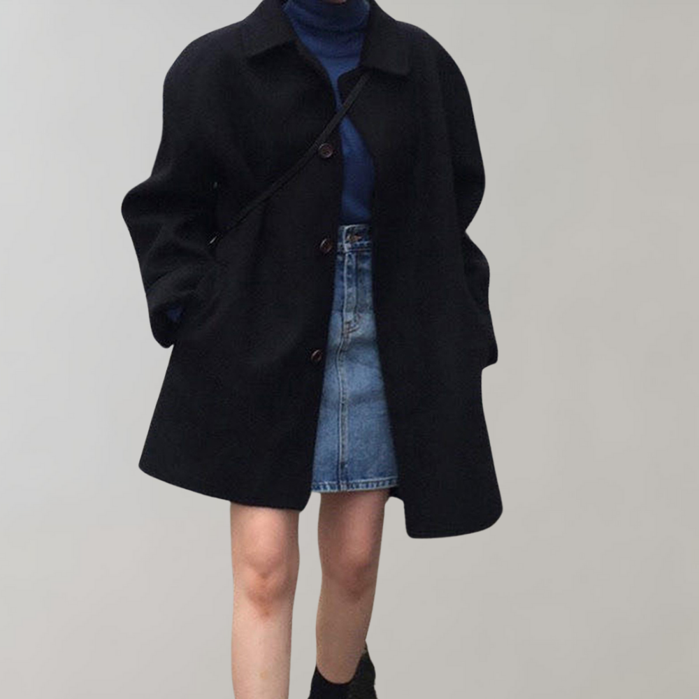 Drune | Wolltrenchcoat mit Lockerer Passform für Damen