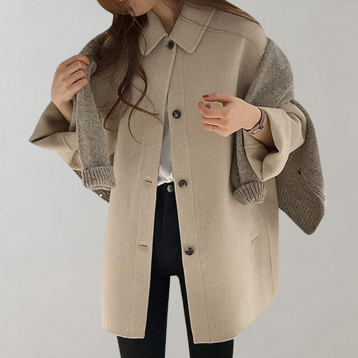 Drune | Wolltrenchcoat mit Lockerer Passform für Damen