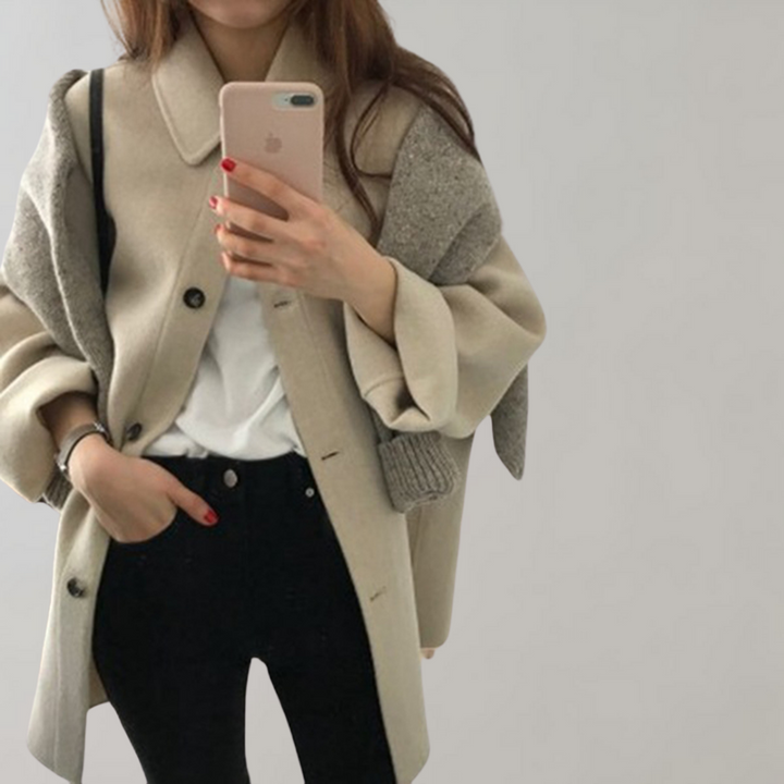 Drune | Wolltrenchcoat mit Lockerer Passform für Damen