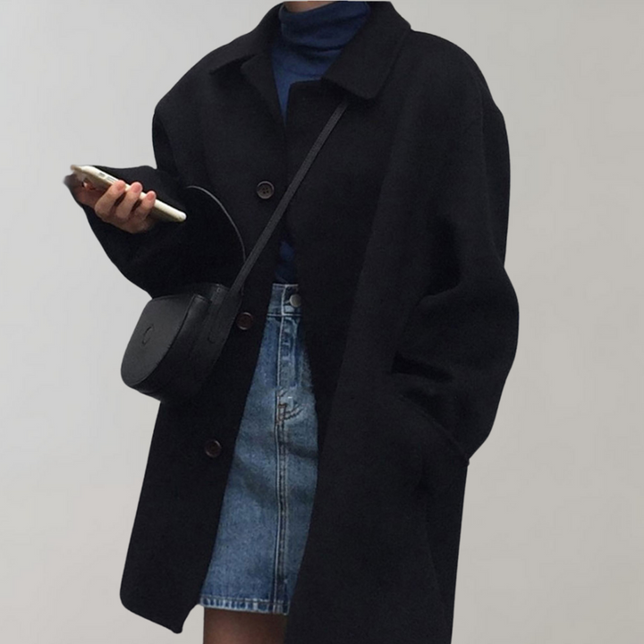 Drune | Wolltrenchcoat mit Lockerer Passform für Damen
