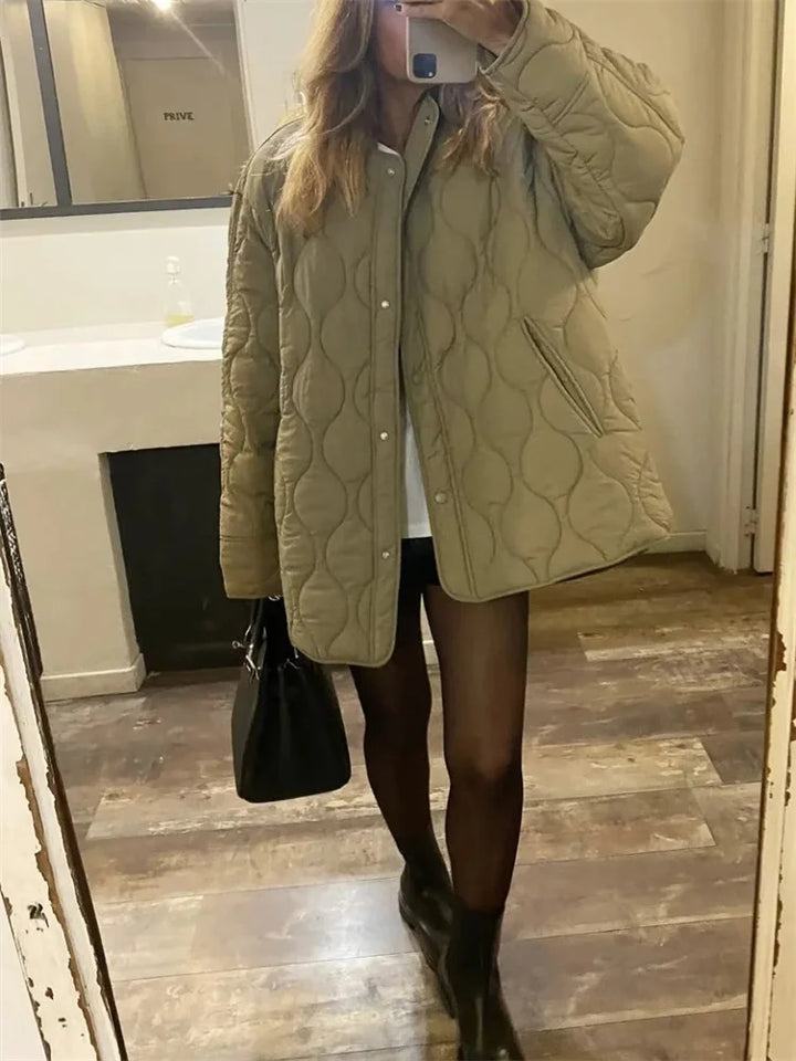 Drune | Lässige Lockere Winterjacke Damen