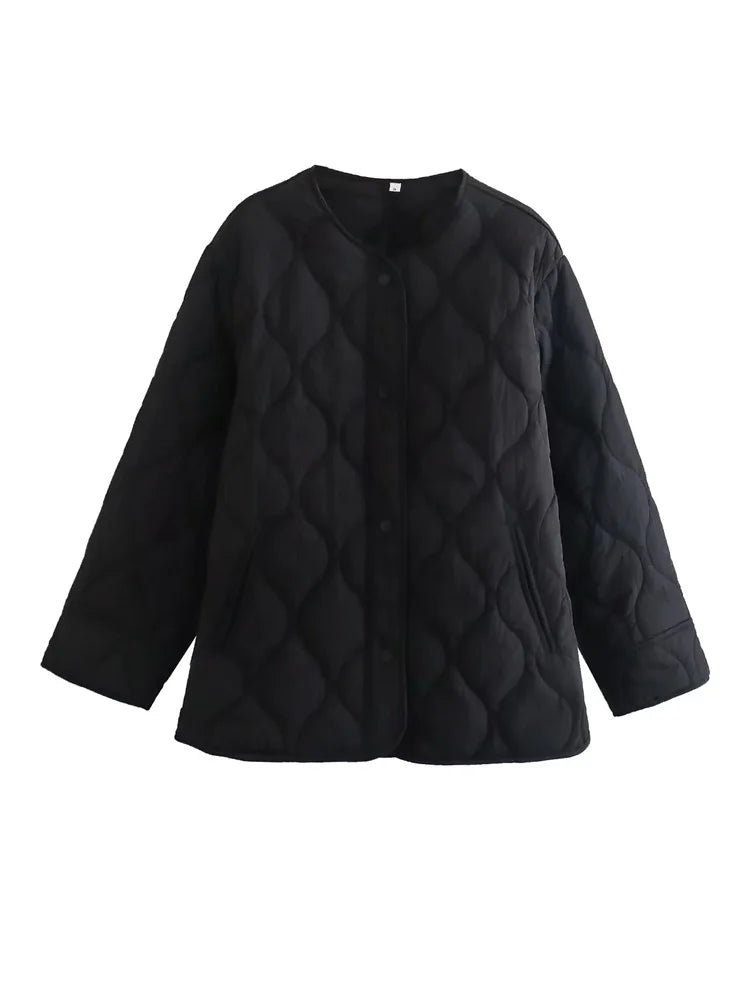 Drune - Stepp Oversize-Jacke Mit Druckknöpfen