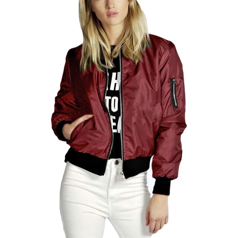 Drune | Stilvolle lässige Taschenjacke - bequeme Frühlingsjacke für Frauen mit Reißverschluss und Taschen