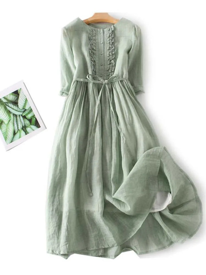 Drune | Elegante Leinenkleid
