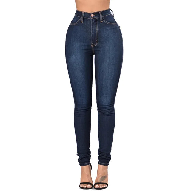 Drune - Hohe Taille Skinny Büro-Damenjeans